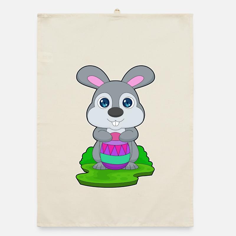 Oeuf de Pâques lapin Torchon bio