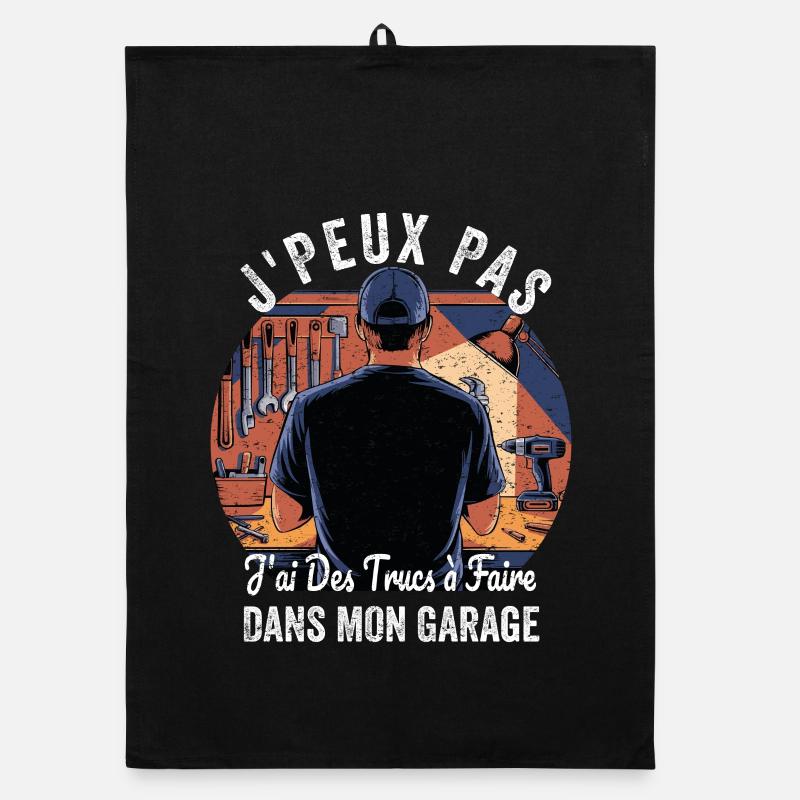 Papa Handwerker Humor Geschenk Garage DIY Organic Geschirrtuch