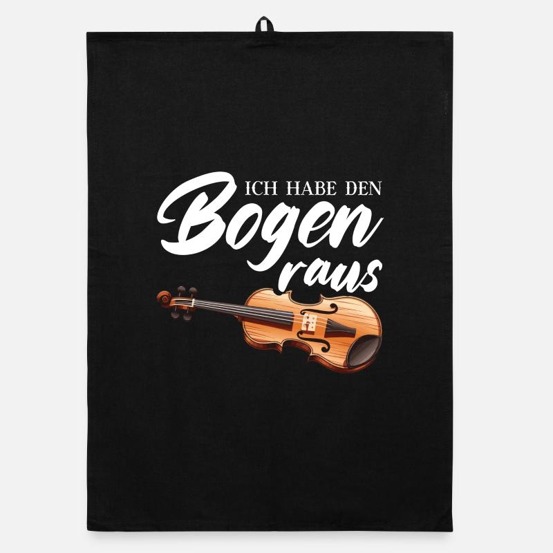 Ich Habe Den Bogen Raus Violine Motiv Organic Geschirrtuch