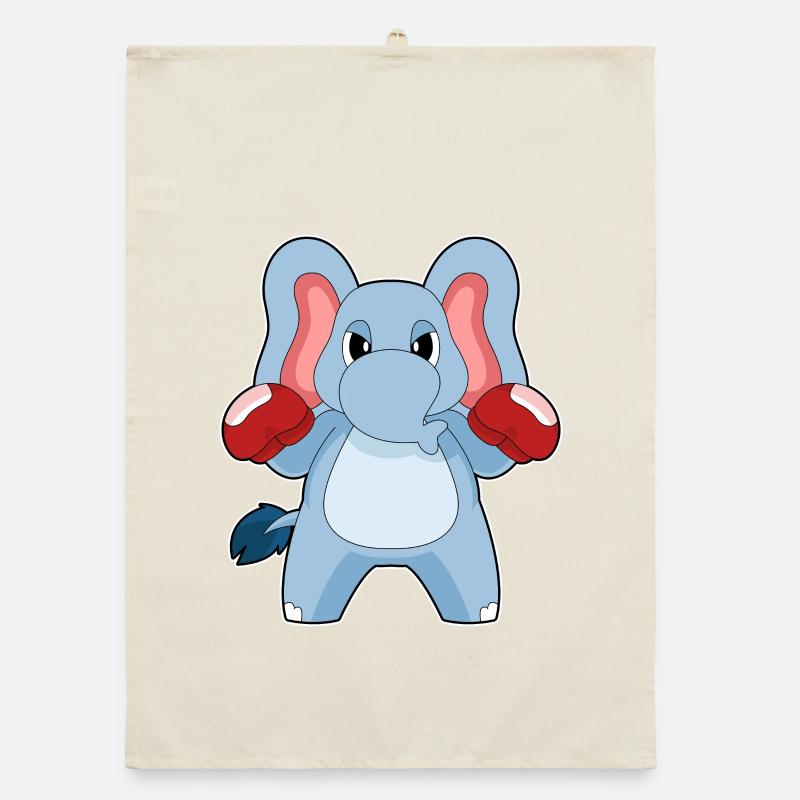 Elephant Boxer Gants de boxe Boxe Torchon bio