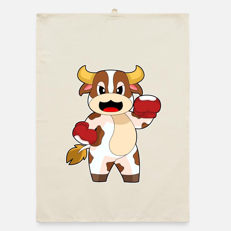Cow Boxer Gants de boxe Boxe Torchon bio