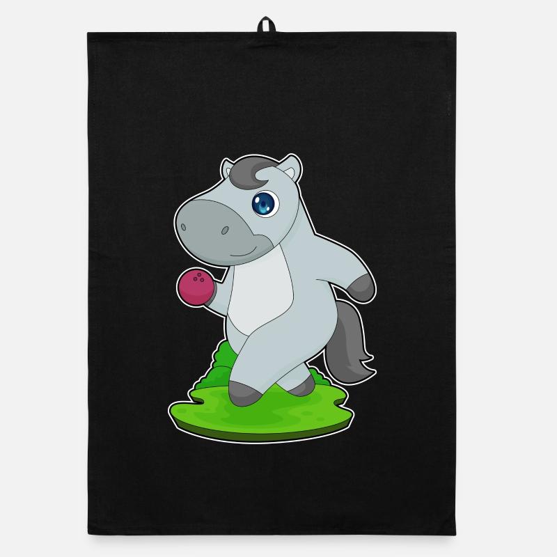 Cheval Bowling Boule de bowling Torchon bio