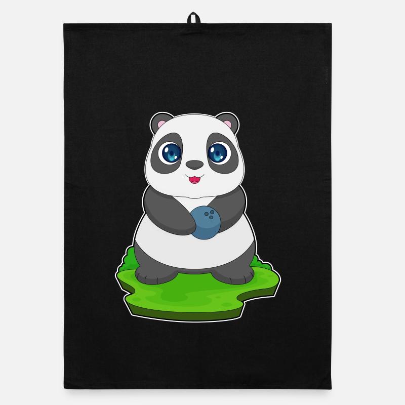 Panda Bowling Boule de bowling Torchon bio