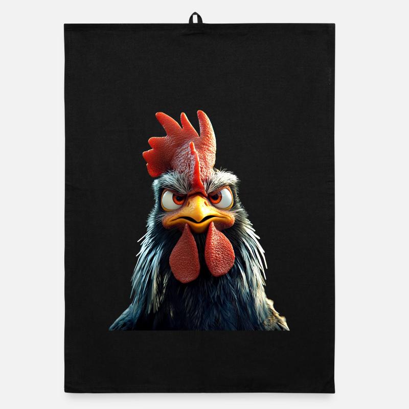 Rooster Chicken Daddy Chicken Coop Dad Farmer Chickens Organic dish towel