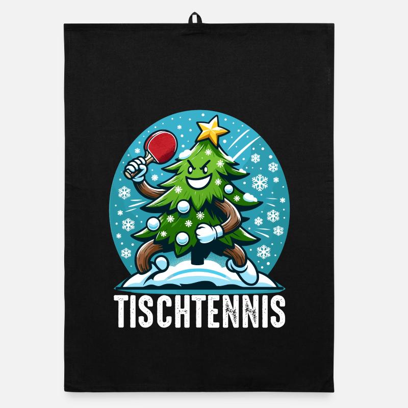 Ping Pong Christmas Tree Costume Christmas Tree Santa Organic dish towel