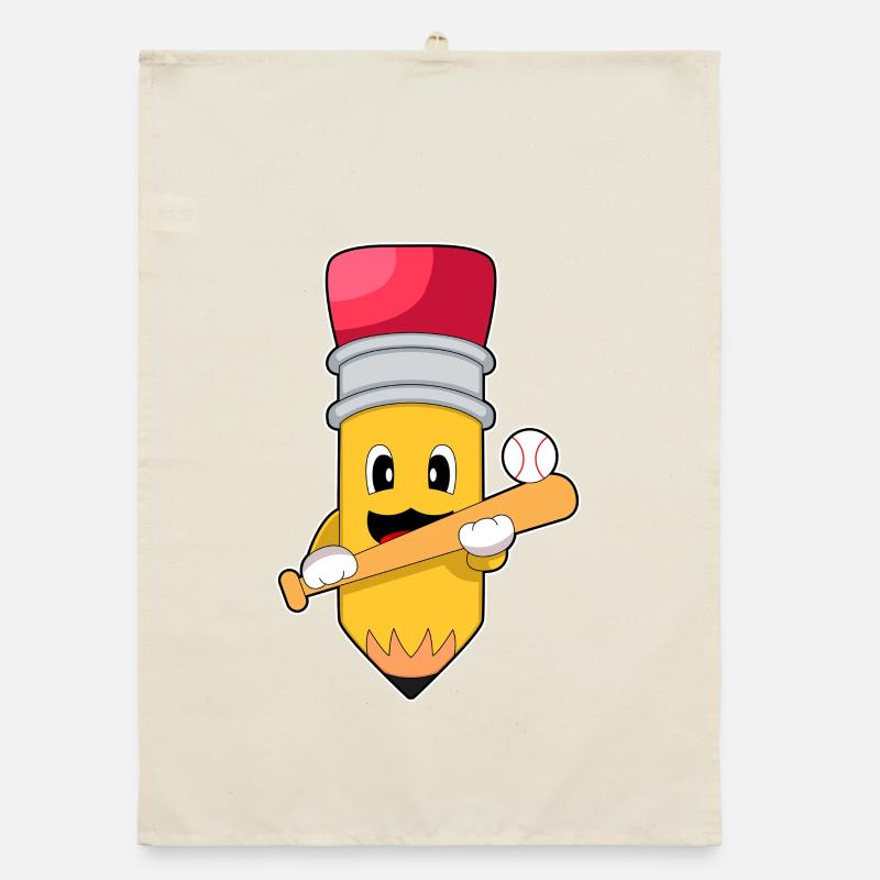 Crayon Baseball Batte de baseball Torchon bio