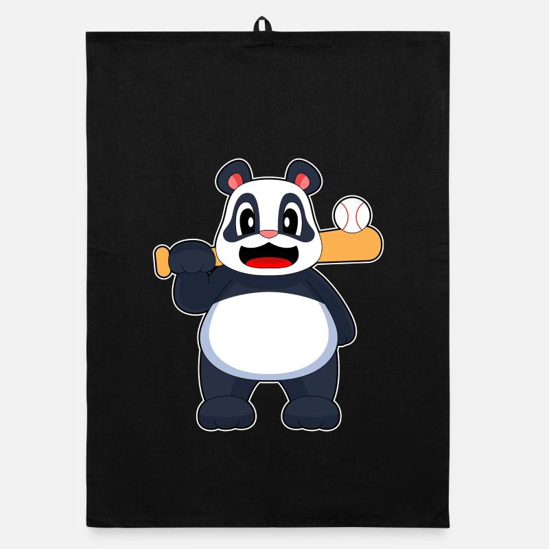 Panda Baseball Batte de baseball Torchon bio