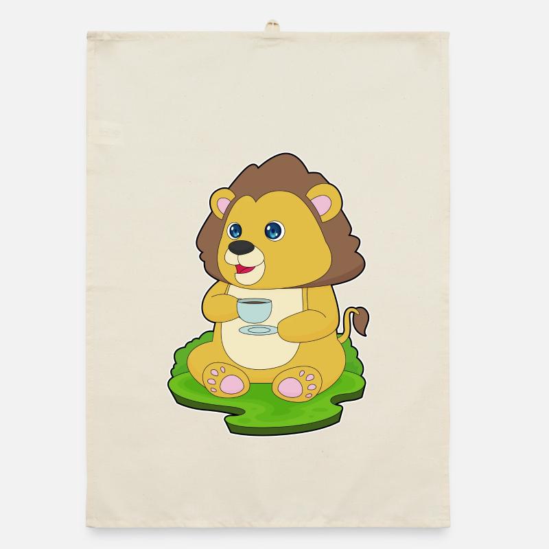 Lion Coupe de café Torchon bio