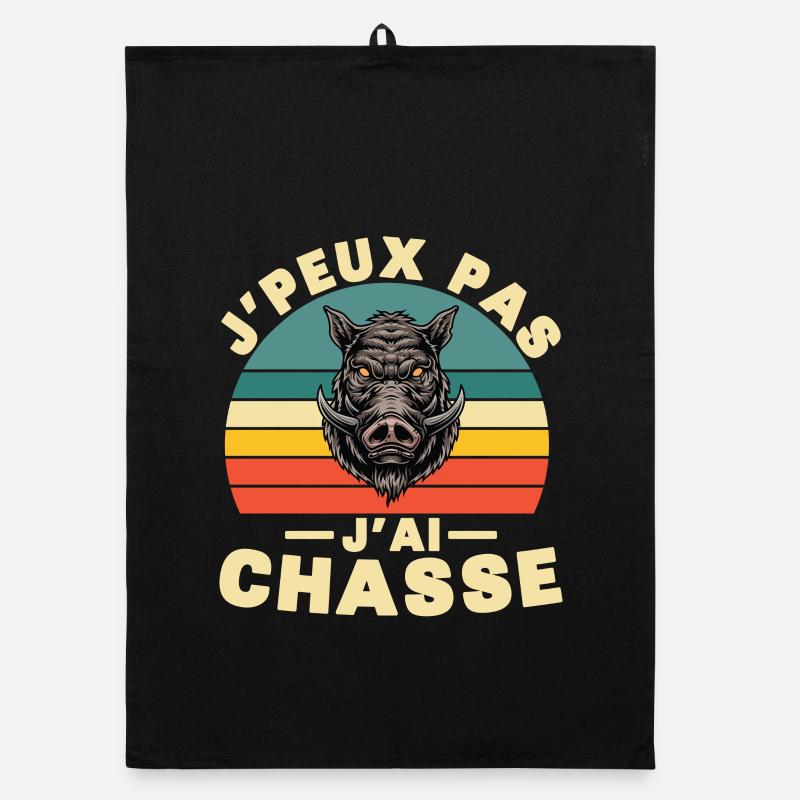 Ich kann nicht, ich habe das Geschenk "Jagdhumor" Organic Geschirrtuch