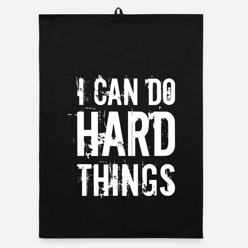 I can do hard things Organic dish towel