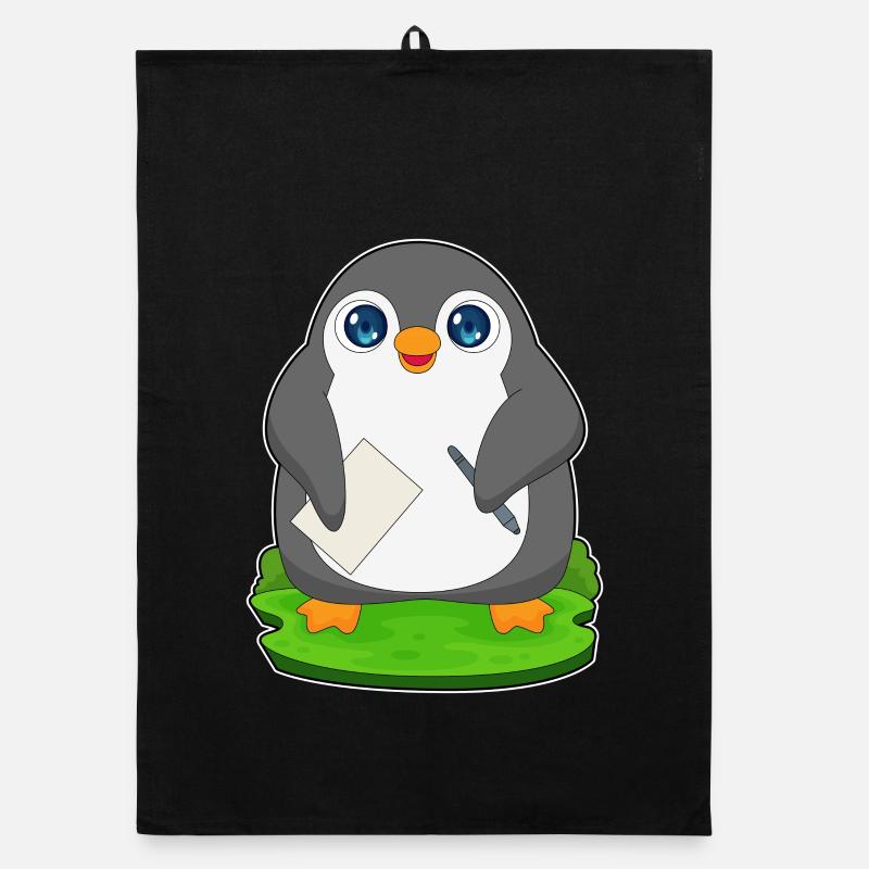 École de papier étudiant Penguin Torchon bio