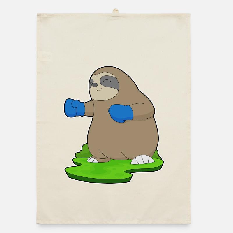 Sloth Boxer Gants de boxe Boxe Torchon bio
