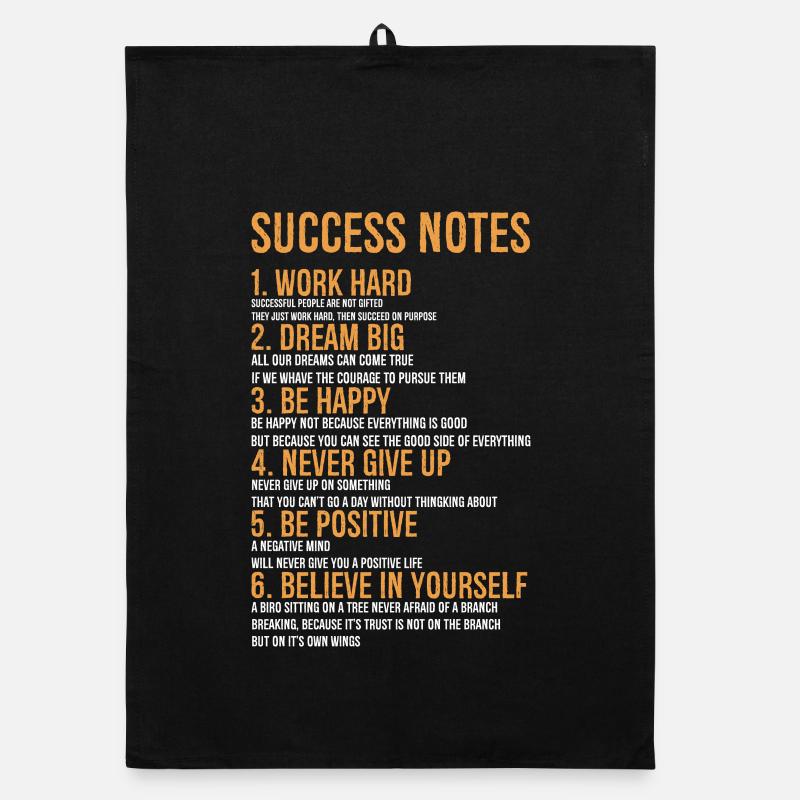 success notes Organic dish towel