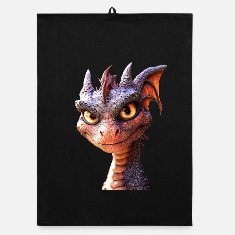 Dragon Mythical Creature Dragon Lover Fire Dragon Organic dish towel