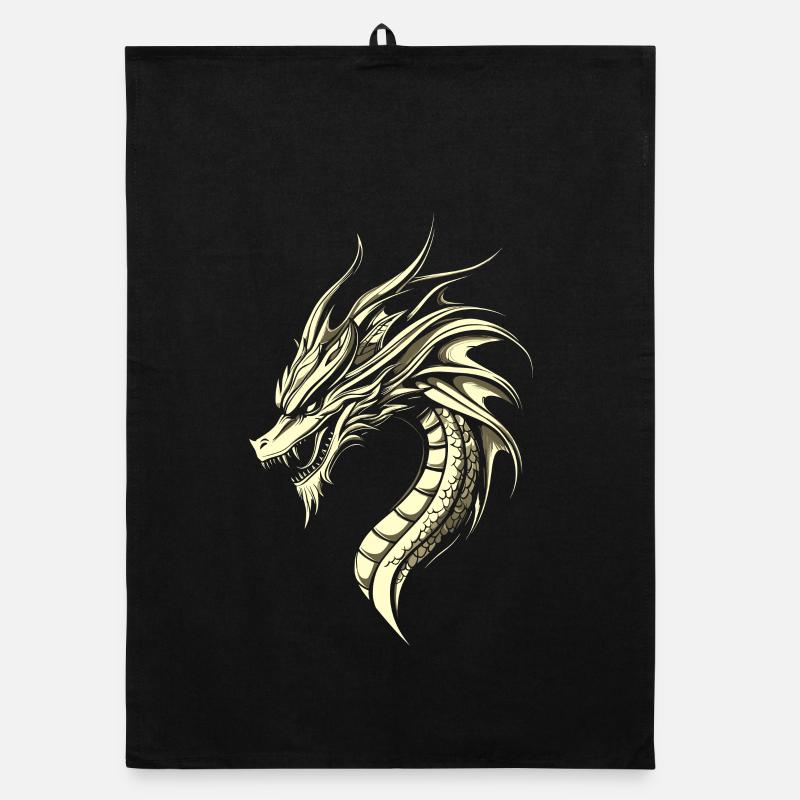 Dragon Mythical Creature Dragon Lover Fire Dragon Organic dish towel