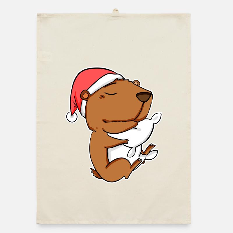 Capybara Cadeau Capybara Torchon bio