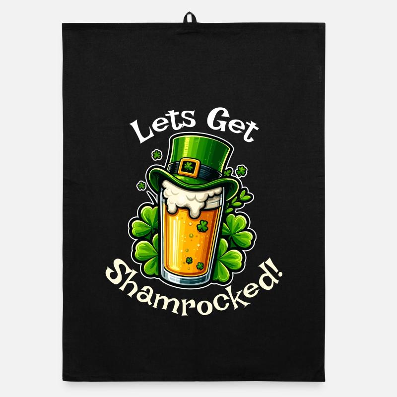 Let’s Get Shamrocked – Lustiges St. Patrick’s Day Organic Geschirrtuch
