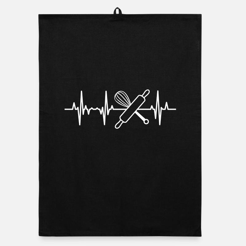 Hand mixer heartbeat Organic dish towel