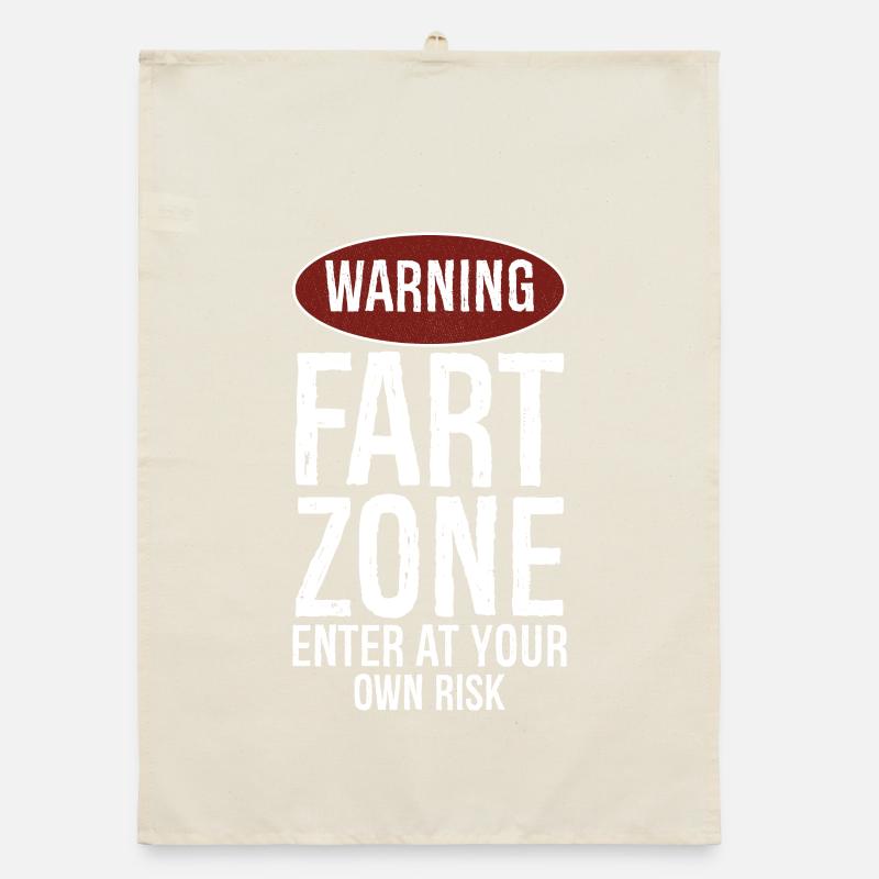 Attention : Pet Zone Entrez à vos risques et périls Torchon bio