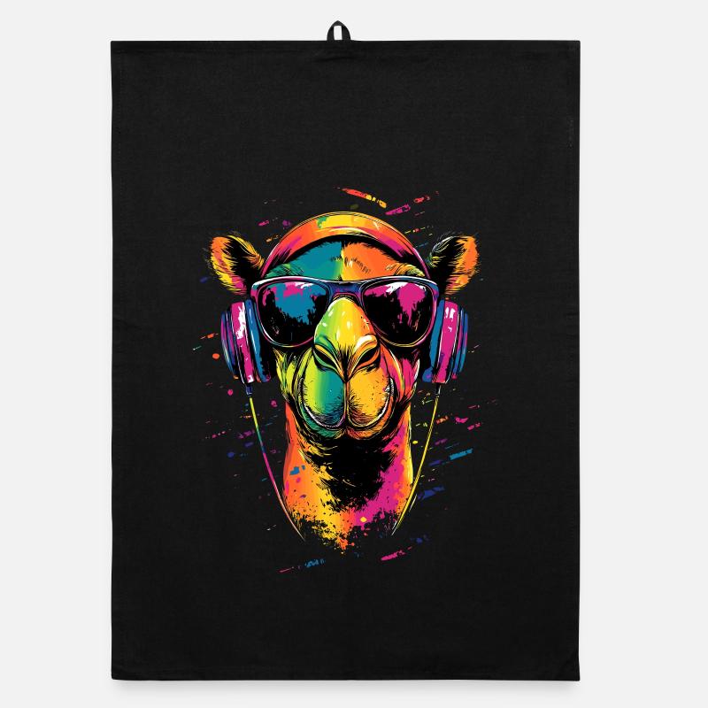 Kamel Dromedar Trampeltier Camel Geschenk Kamele Organic Geschirrtuch