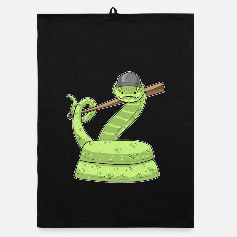 Snake Baseball Batte de baseball Torchon bio