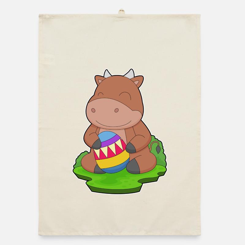Taurus Easter Easter Egg Organic dish towel