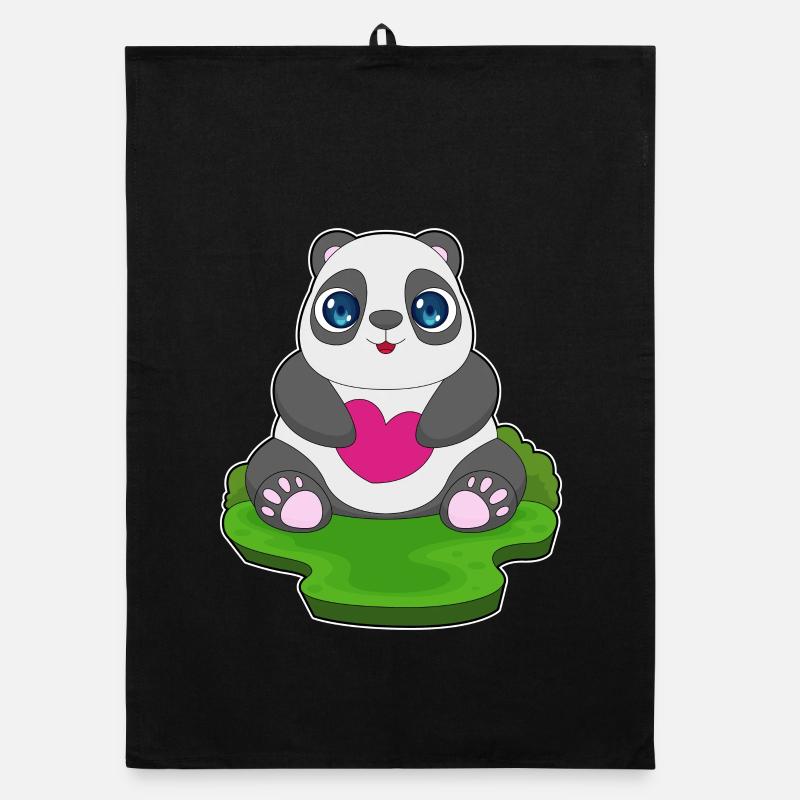 Cœur de panda Torchon bio