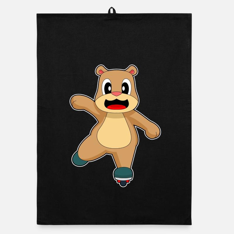 Bär Inline skating roller skates Organic dish towel