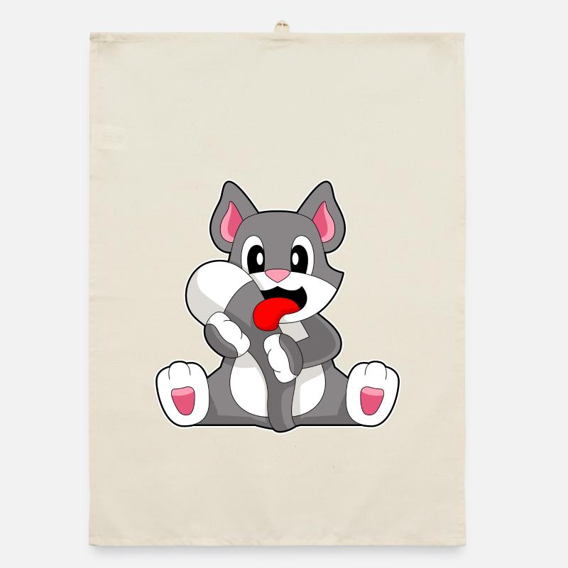 Chat drôle Torchon bio