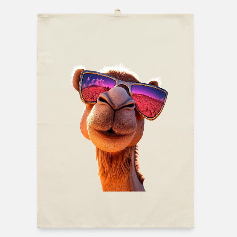 Kamel Dromedar Trampeltier Camel Geschenk Kamele Organic Geschirrtuch
