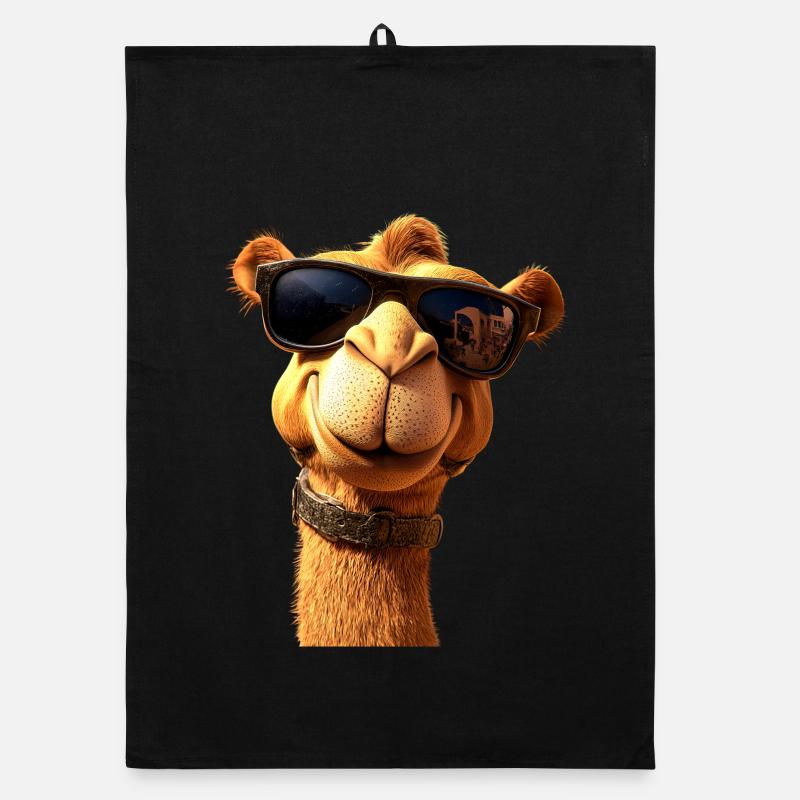 Kamel Dromedar Trampeltier Camel Geschenk Kamele Organic Geschirrtuch