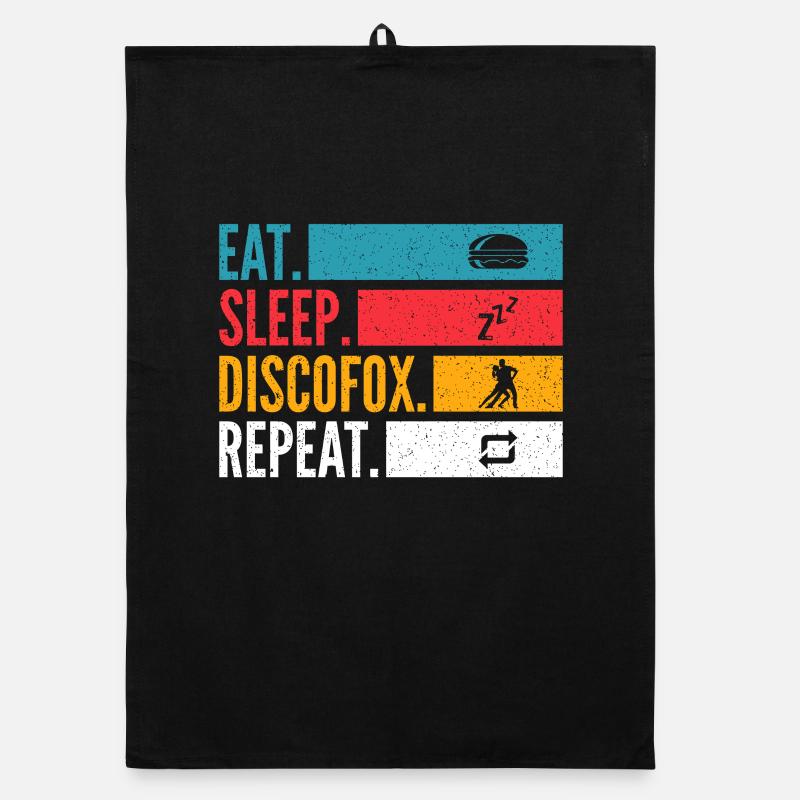Eat Sleep Discofox Repeat for Dancers Organic dish towel
