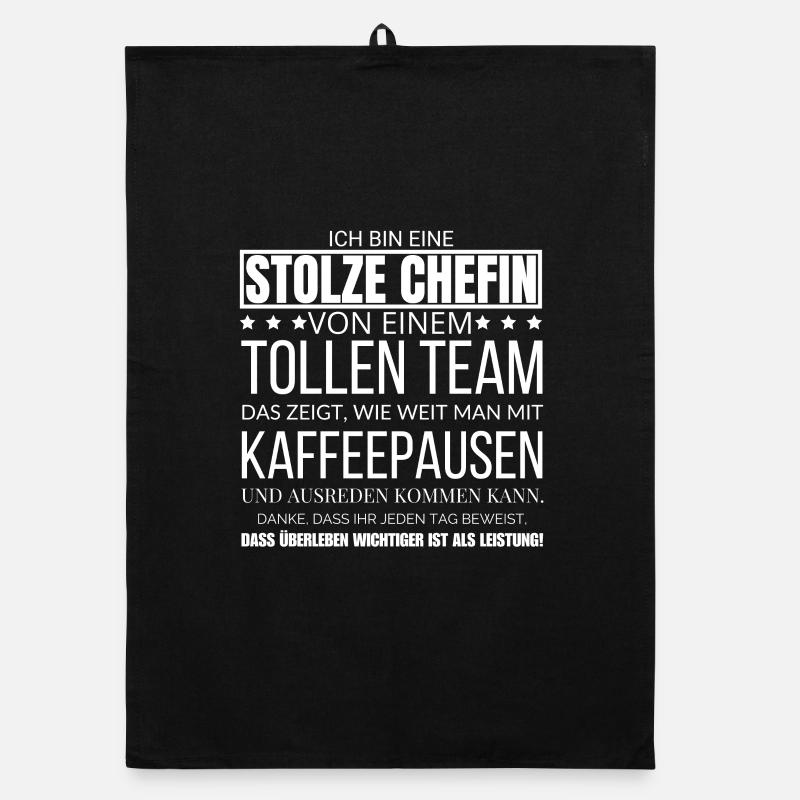 Ich Bin Eine Stolze Chefin von einem tollen Team Organic Geschirrtuch
