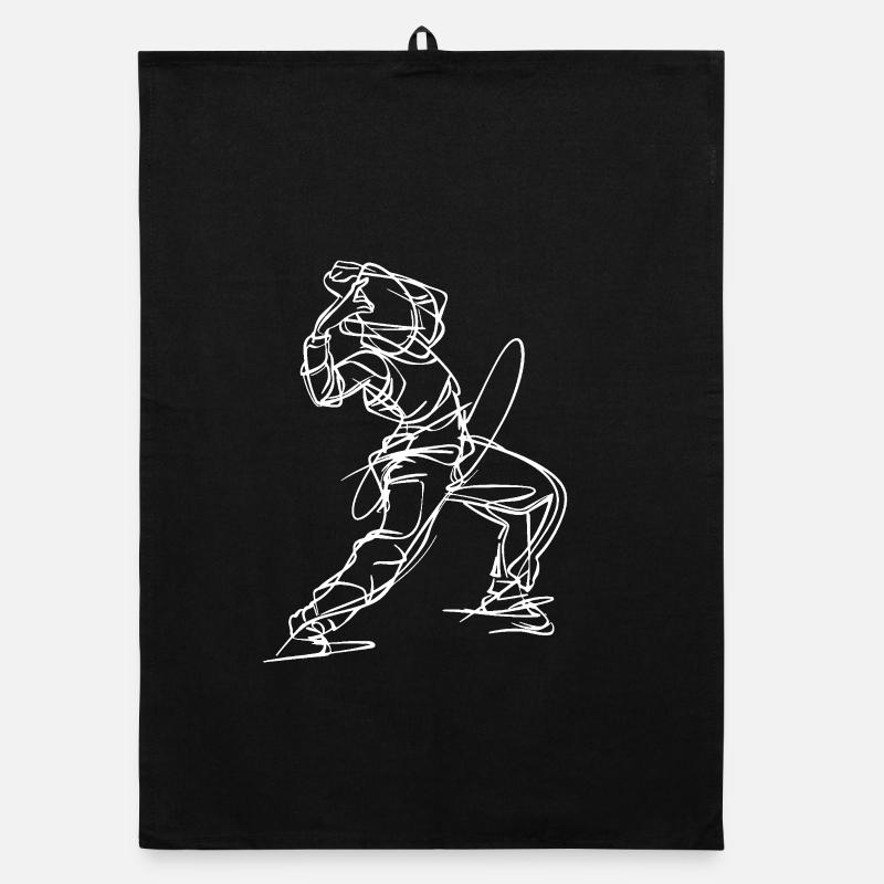 Breakdancer : Dessin au trait Torchon bio