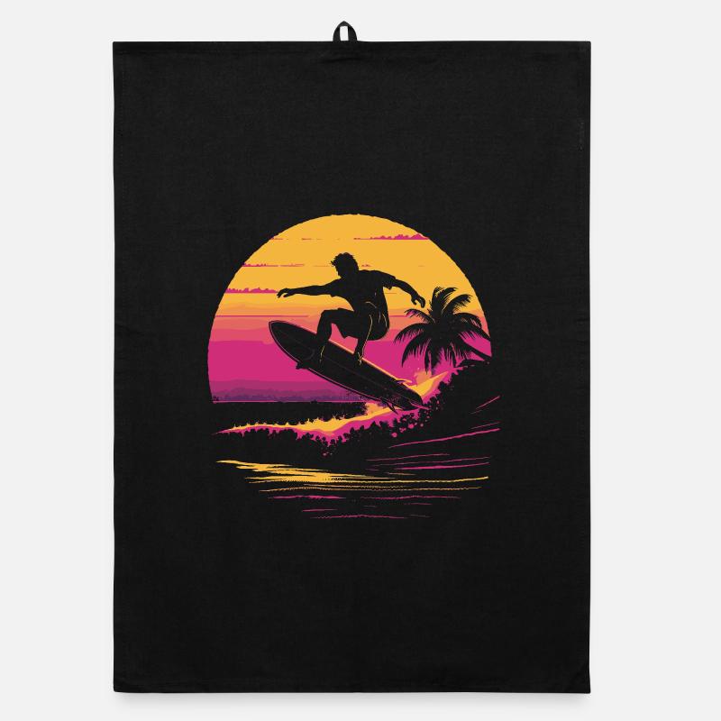 Surfer 90s Organic dish towel
