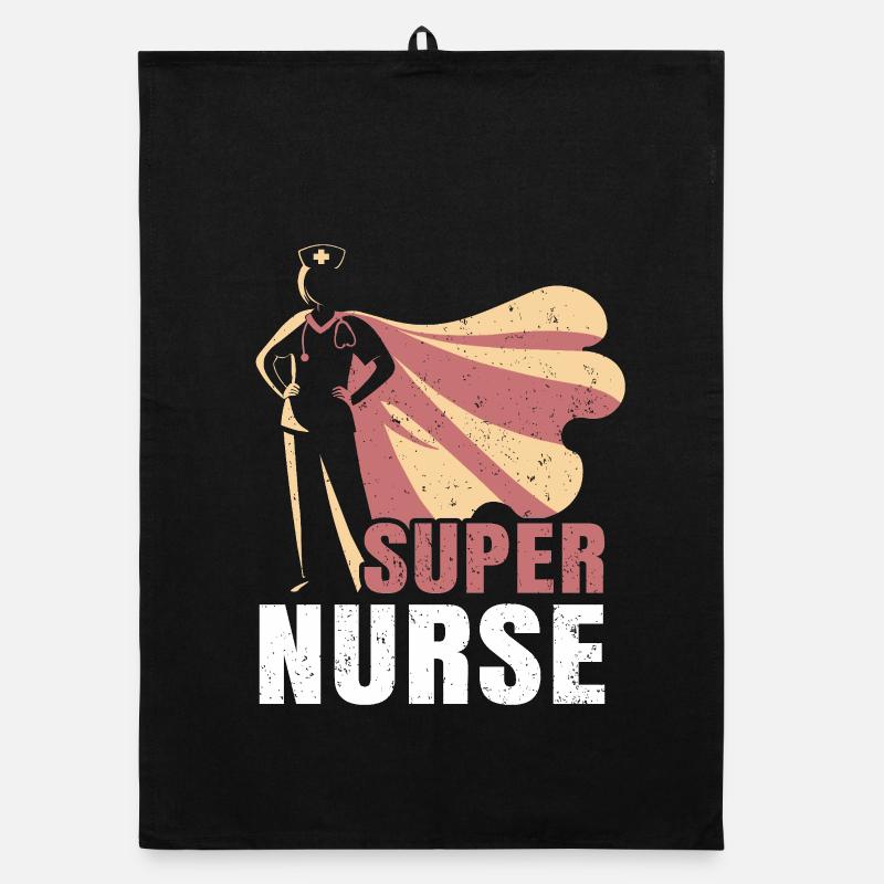 Nurse – Superheld Krankenschwester Organic Geschirrtuch
