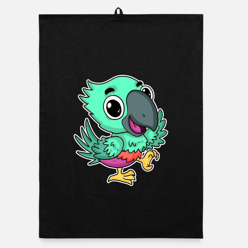 Cute Parrot Cute Organic dish towel