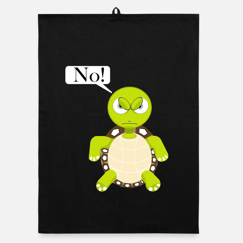 Statement No Turtle, No Fun Comic, No Organic dish towel