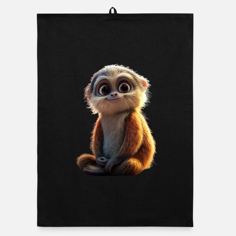 Singe Gibbon Main Blanche Gibbon Singe Mignon Lar Gibbons Torchon bio