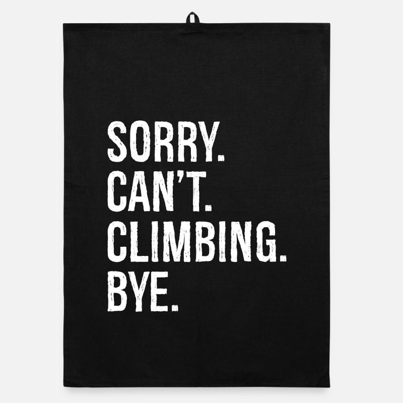 Sorry Can't Climb Bye Organic Geschirrtuch