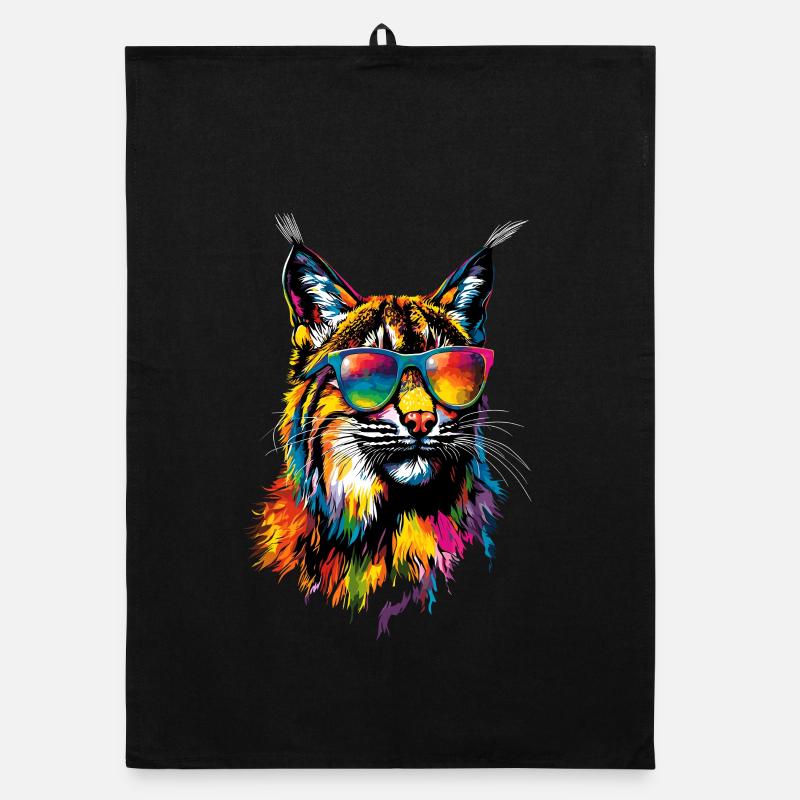 Lynx Chat sauvage Grands chats Chats Mignon Lynx Torchon bio