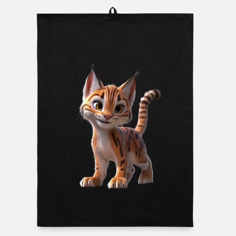 Lynx Chat sauvage Grands chats Chats Mignon Lynx Torchon bio