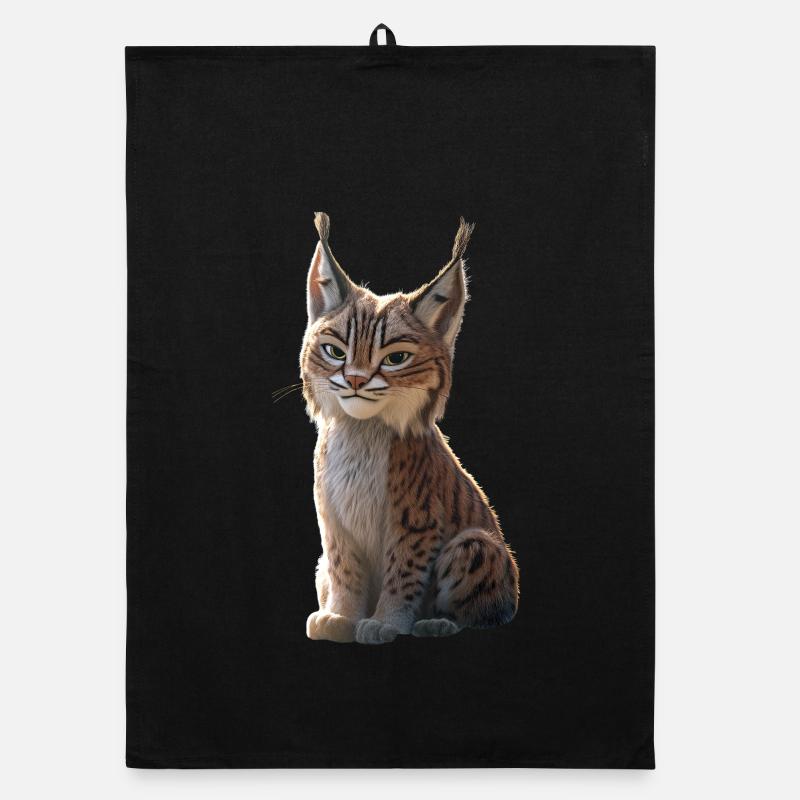 Lynx Chat sauvage Grands chats Chats Mignon Lynx Torchon bio