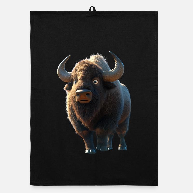 Bison, Bison, Bovins sauvages, Bison, Bison d’Amérique Torchon bio