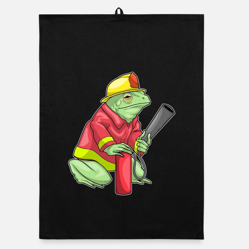 Frog pompier extincteur Pompier Pompier Torchon bio