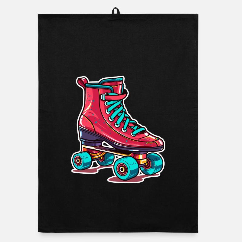 Graphique patins à roulettes Torchon bio