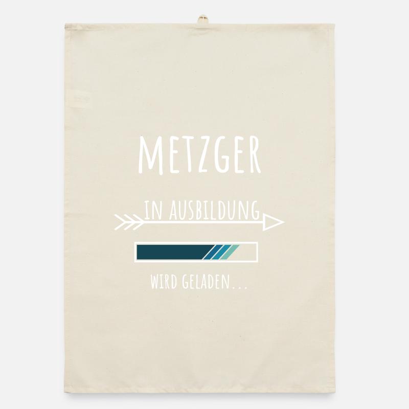 Metzger Ausbildung Beruf Geschenk Organic Geschirrtuch