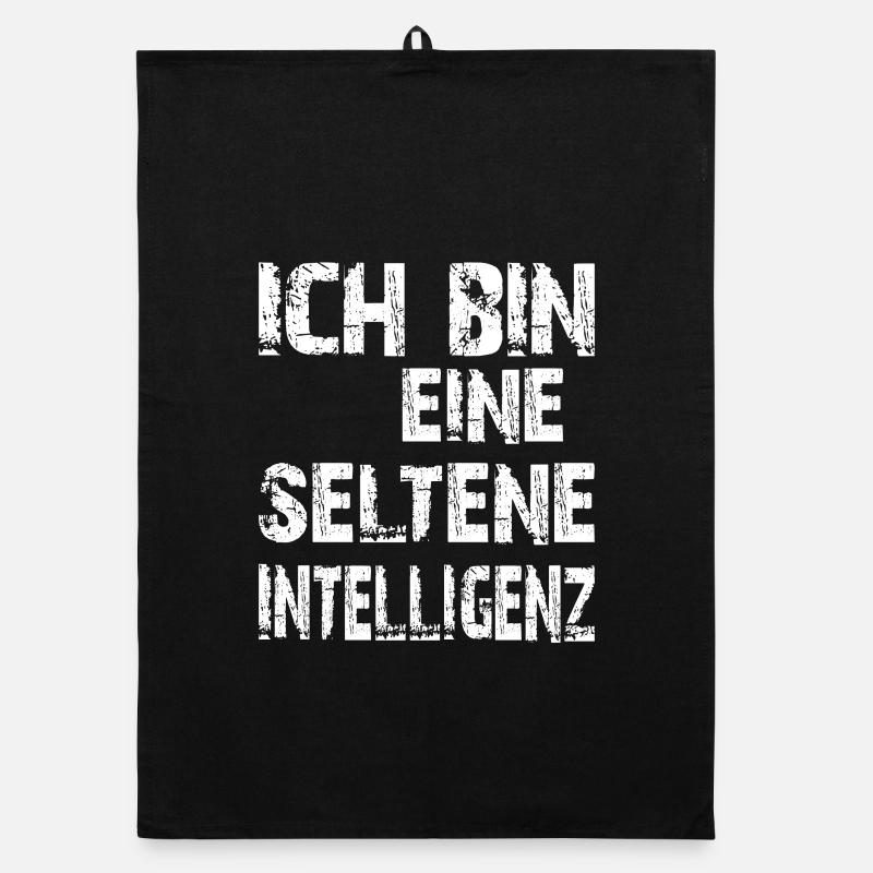 KI Spruch Ich bin eine seltene Intelligenz Organic Geschirrtuch