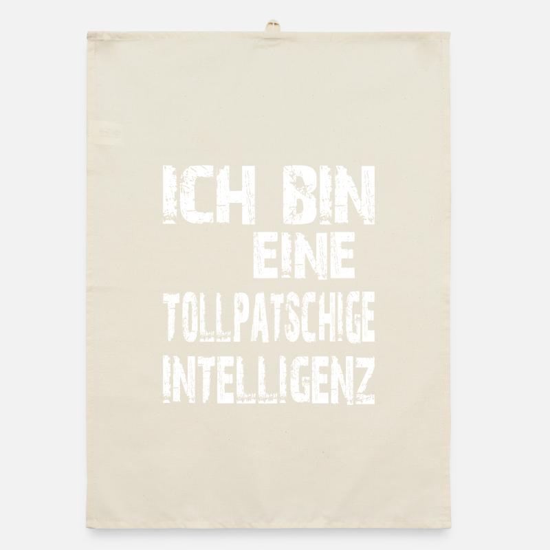 AI saying: I'm a clumsy intelligence Organic dish towel