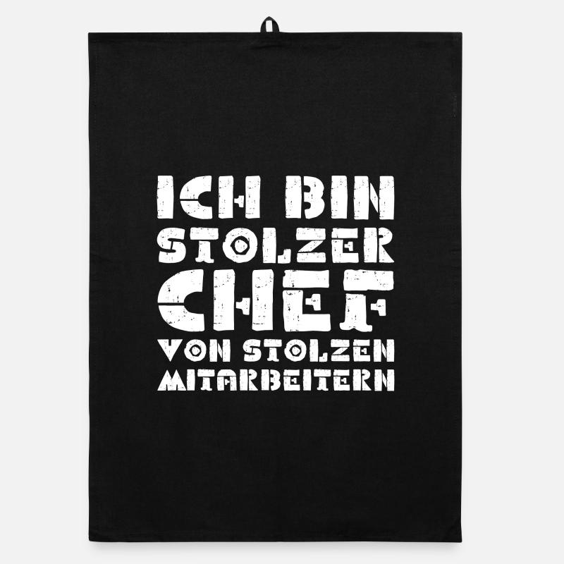 ICH BIN STOLZER CHEF VON STOLZEN MITARBEITERN Organic Geschirrtuch